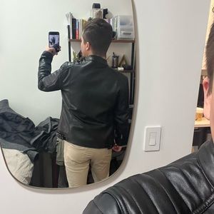 Mango leather jacket